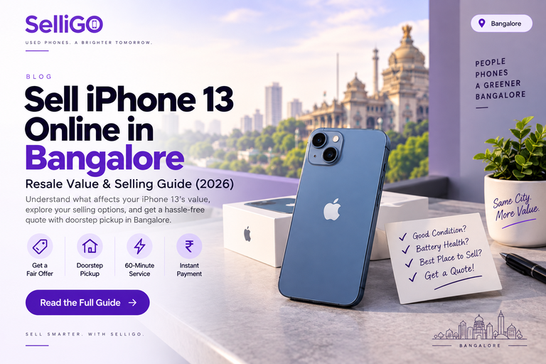 Sell iPhone 13 Online in Bangalore: Resale Value & Selling Guide (2026)